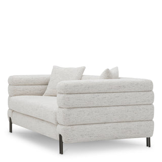 Sofa York S seashell off-white bronze finish