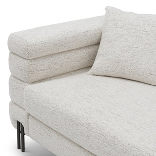 Sofa York S seashell off-white bronze finish