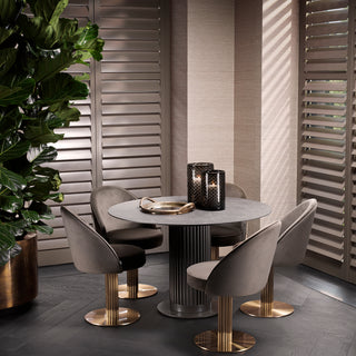 Dining Chair Dorland roche dark grey velvet