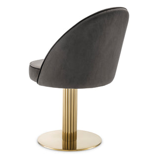 Dining Chair Dorland roche dark grey velvet