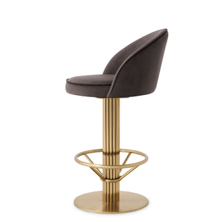 Counter Stool Dorland roche dark grey velvet
