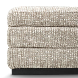 Bench Valmont creststone beige ebony finish