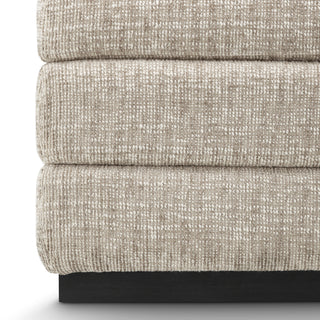 Stool Valmont creststone beige ebony finish