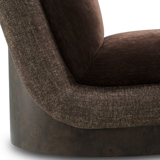 Swivel Chair Galiano bayard brown renato brown dark brown mappa burl veneer