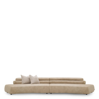 Sofa Marvella faux leather valente beige renato ecru