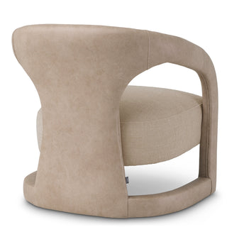 Chair Voletta faux leather valente beige renato ecru