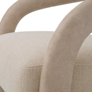 Chair Voletta faux leather valente beige renato ecru