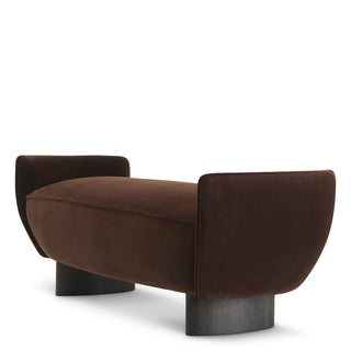 Bench Stirling sonoma brown velvet