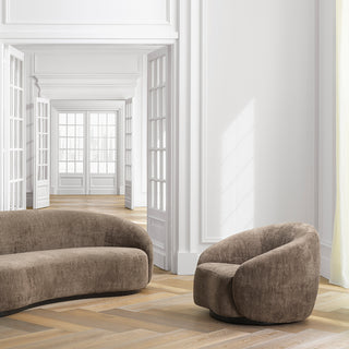 Swivel Chair Amore avelin brown