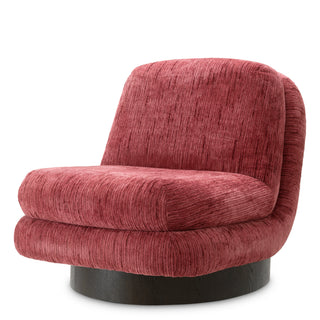 Swivel Chair Galiano terren bordeaux ebony oak veneer