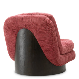 Swivel Chair Galiano terren bordeaux ebony oak veneer