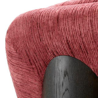 Swivel Chair Galiano terren bordeaux ebony oak veneer