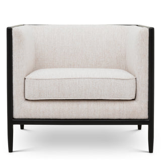Chair Lauriston black finish ardent cream dravon cream