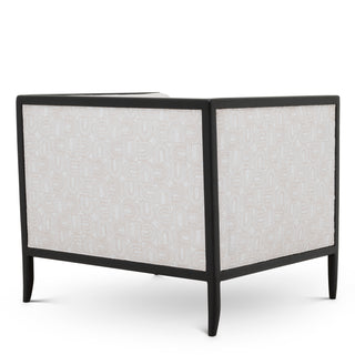 Chair Lauriston black finish ardent cream dravon cream
