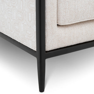 Chair Lauriston black finish ardent cream dravon cream