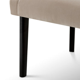 Dining Chair Chavelle black finish torrin natural velvet