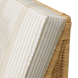 Outdoor Modular Chair Hampton corner faux rattan saville beige