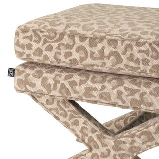 Stool Cordoba harley leopard beige