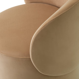 Dining Chair Greer savona camel brushed brass finish