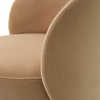 Dining Chair Greer savona camel brushed brass finish