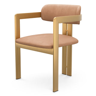 Metal Frame Dining Chair Donato Camel