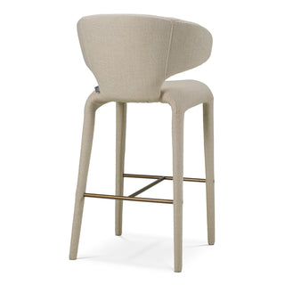 Bar Stool Josephine renato ecru bronze finish