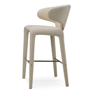 Bar Stool Josephine renato ecru bronze finish