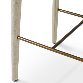 Bar Stool Josephine renato ecru bronze finish