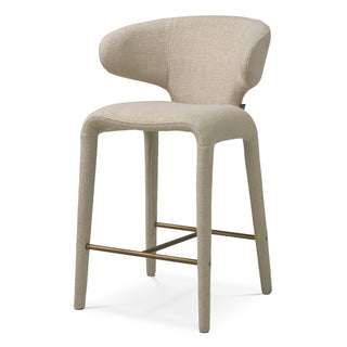 Counter Stool Josephine renato ecru bronze finish