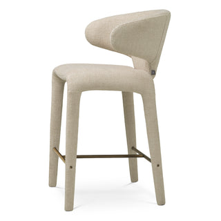 Counter Stool Josephine renato ecru bronze finish