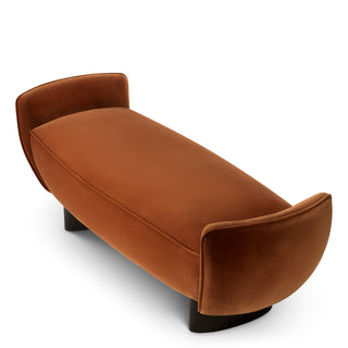 Bench Stirling sonoma burnt orange velvet