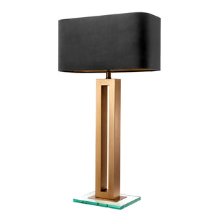 Table Cadogan antique brass finish incl shade