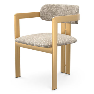 Dining Chair Donato brushed brass finish montclair silver