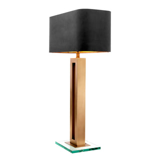Table Cadogan antique brass finish incl shade