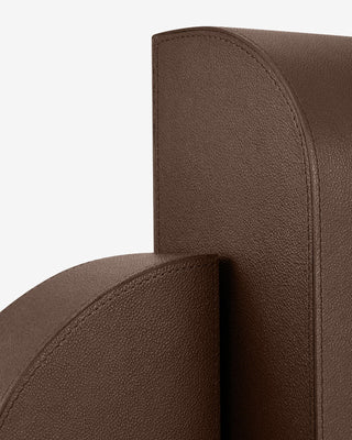 Left Cubist Bookend - Brown