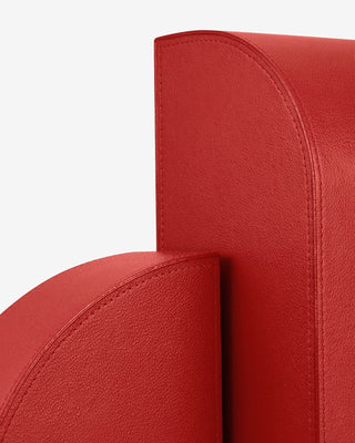 Left Cubist Bookend - Red