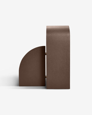 Cubist Bookends Set - Brown