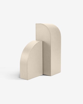 Left Cubist Bookend - Stone