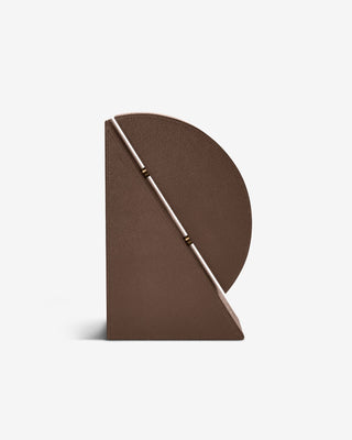 Cubist Bookends Set - Brown