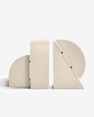 Cubist Bookends Set - Stone