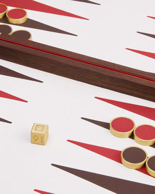 Pebble Backgammon Set - Red