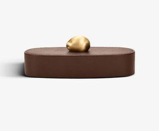 Pebble Trinket Box - BROWN