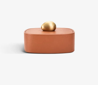 PEBBLE TRINKET BOX - CAMEL