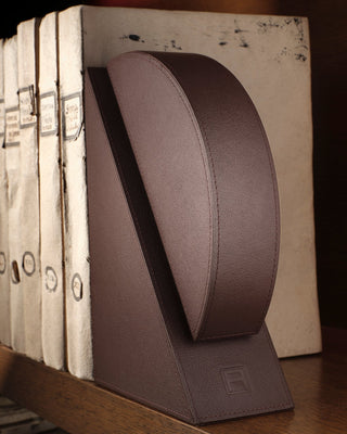 Right Cubist Bookend - Brown