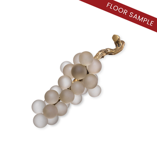 Object French Grapes white vintage brass finish