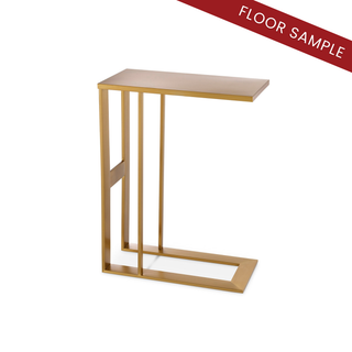 Side Table Pierre brushed brass finish