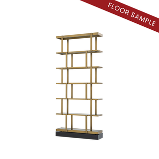 Cabinet Nesto brushed brass finish
