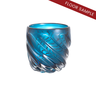 Vase Angelito S blue glass