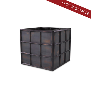 Planter Grid L antique bronze finish