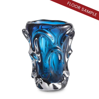 Vase Aila S blue glass